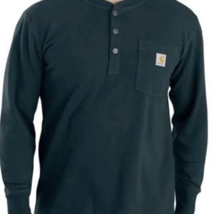 Carhartt Force Thermal Base Layer Henley Long Sleeve Black Size M​